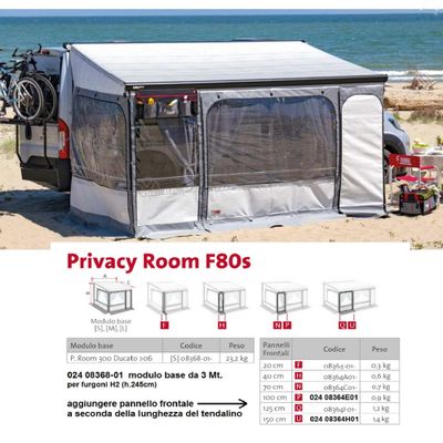 PRIVACY ROOM 300 DUCATO - > 2006 - - Fiamma