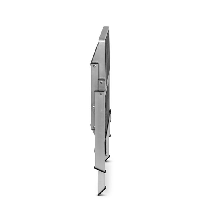 doppio gradino pieghevole alluminio 54x50,5x38,5 cm