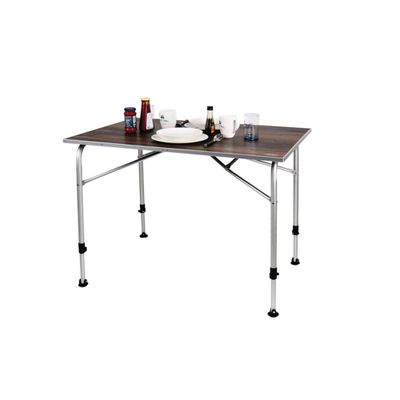 Tavolo da campeggio Levi Family 115x68 cm effetto legno
