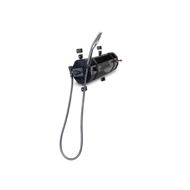 doccia esterna 20 l nera 113x18x14,5 cm con compressore