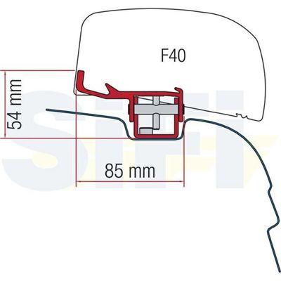 KIT WV T5/T6 F40 VAN VERSIONE GUIDA A DESTRA - Fiamma