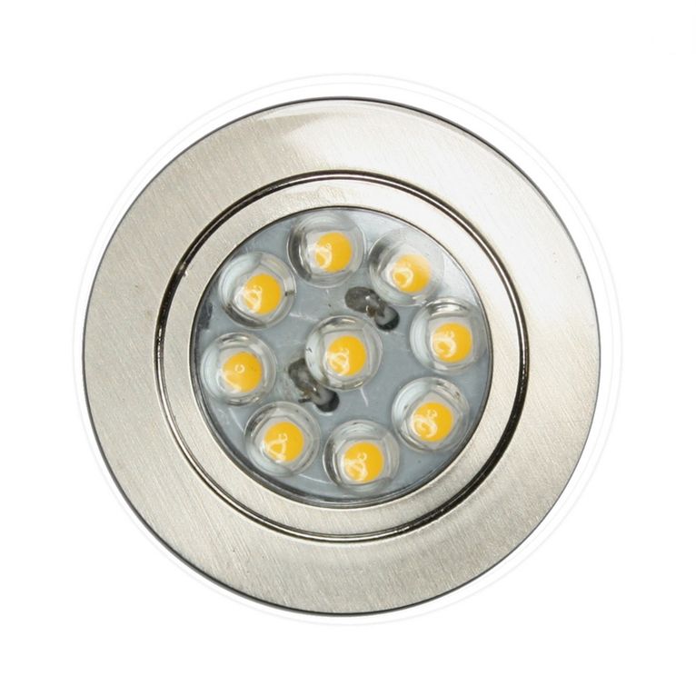 mini faretto da incasso 9 led warm msj0.6ns2 blister