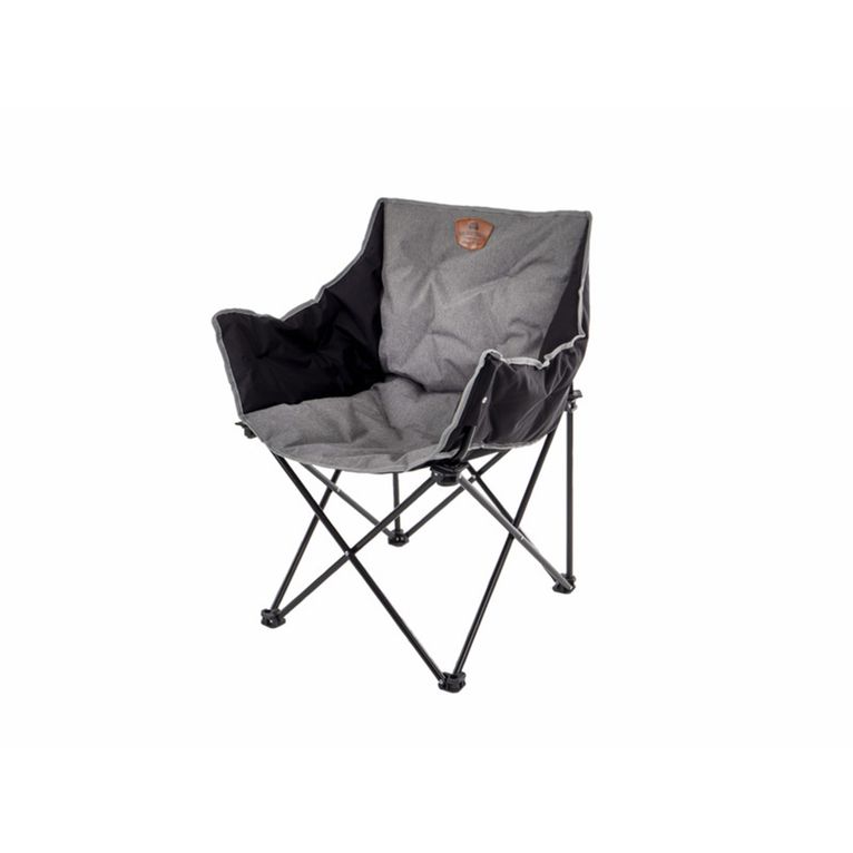sedia pieghevole imbottita grigio melange