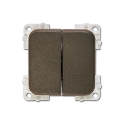Doppio interruttore unipolare • marrone - CBE