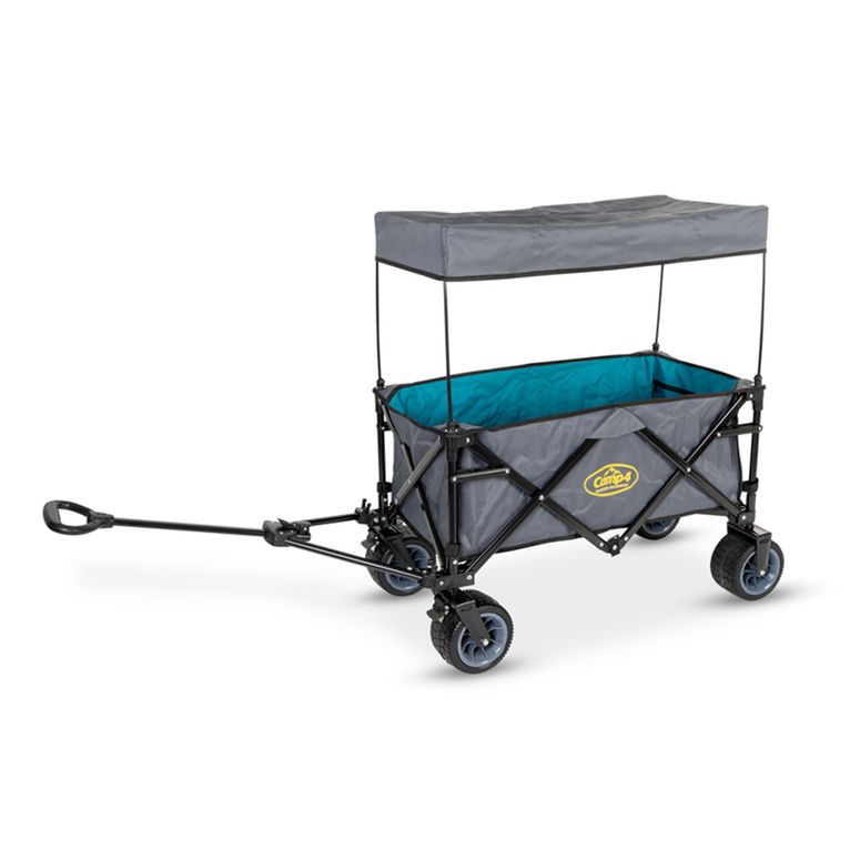 carrello da spiaggia lagune antracite/petrolio - camp4