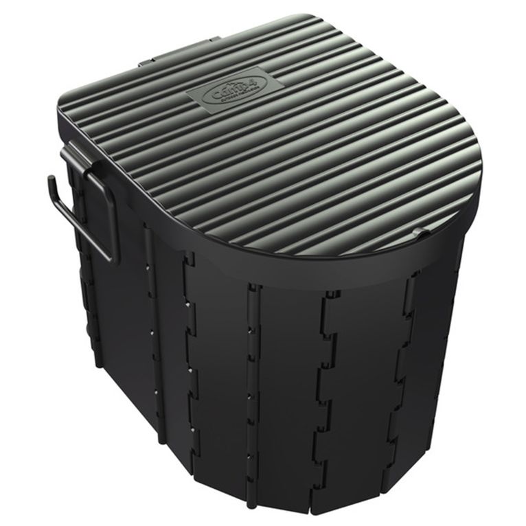 wc pieghevole mini nero 35x7,6x29,5 cm con borsa - camp4