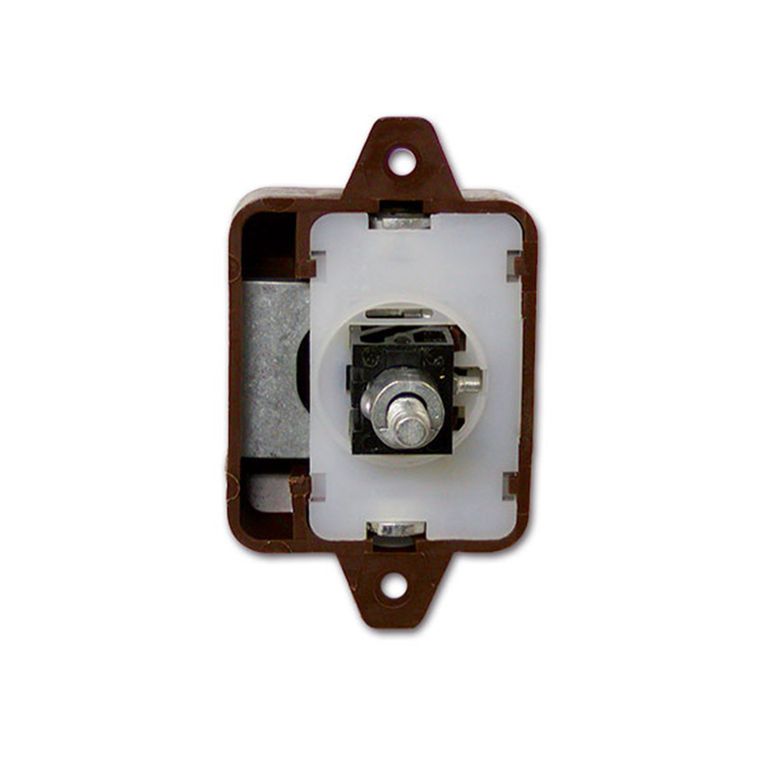 push-lock bilaterale marrone • con ganci
