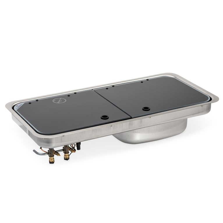 fornello-lavello 726x346x140 mm piezo lavello dx