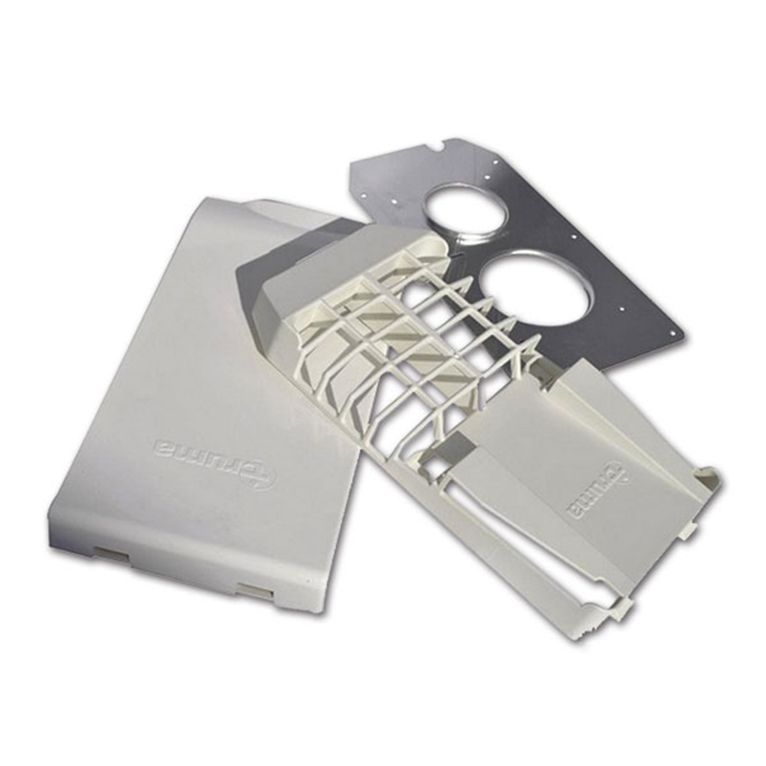 kit griglia coperchio bianco e staffa