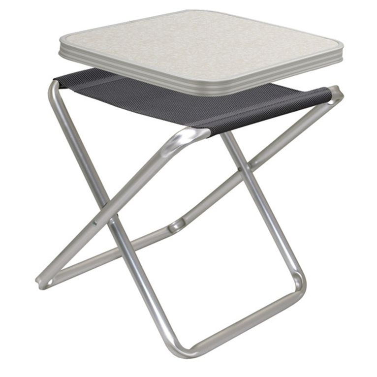 sgabello pieghevole tortuga con piano mdf antracite