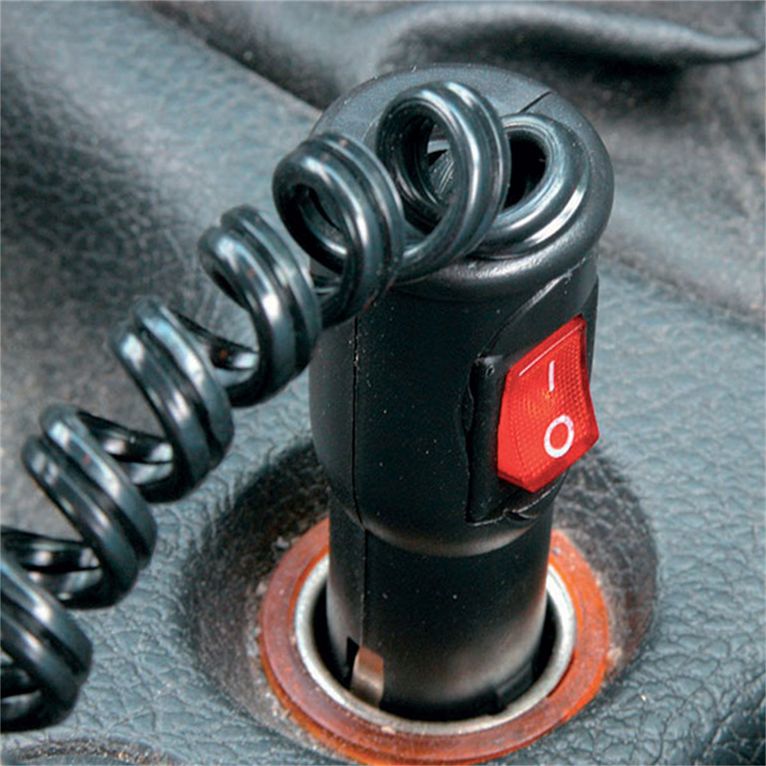 spinotto accendisigari con interruttore - 12 v / 8 a