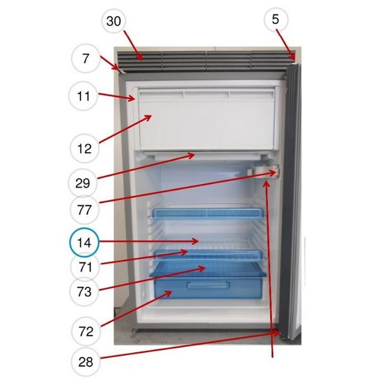 griglia c/sportello x frigo mdc