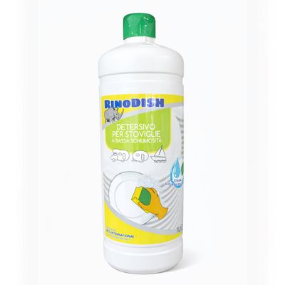 Rinodish Detergente per Piatti 1 Litro a Bassa Schiumosità