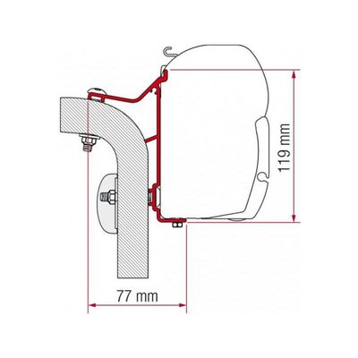 HYMER VAN/B2 450 CM. - Fiamma