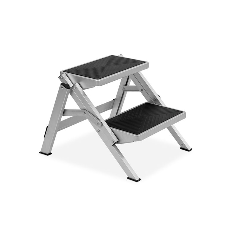 doppio gradino pieghevole alluminio 54x50,5x38,5 cm