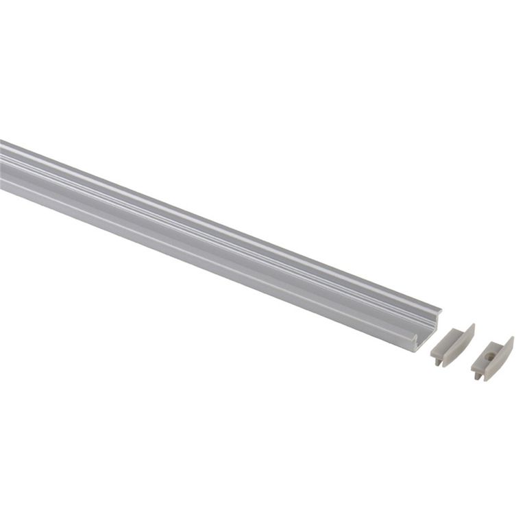 profilo alluminio piatto per led 1,5 m x h8 mm - carbest