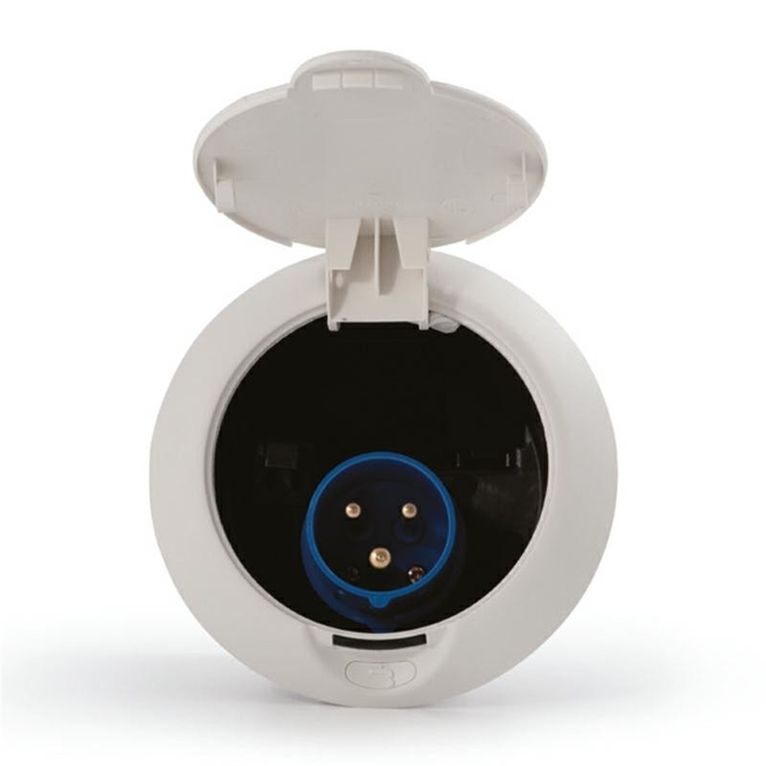 spina elettrica esterna 230v/16a nera - fap