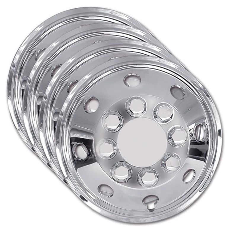 kit 4 copricerchi convessi cromo • 16""