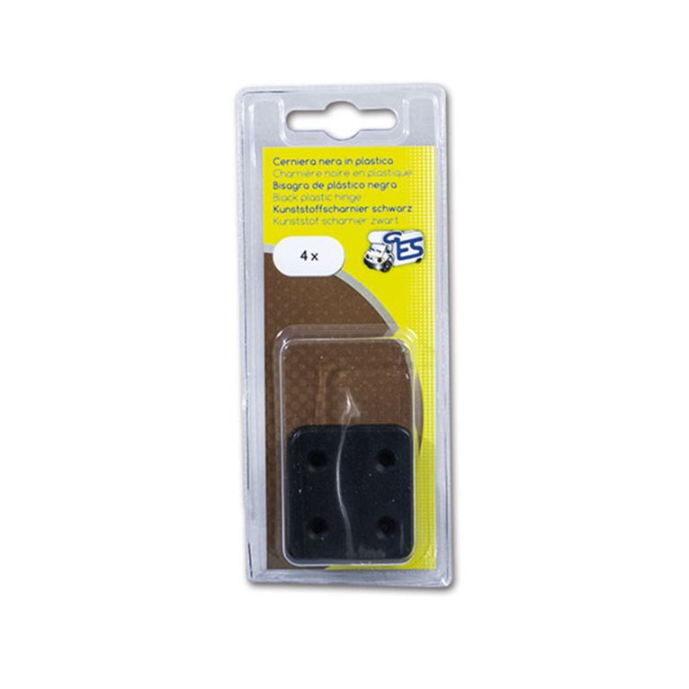 cerniera plastica nera • blister 4 pz