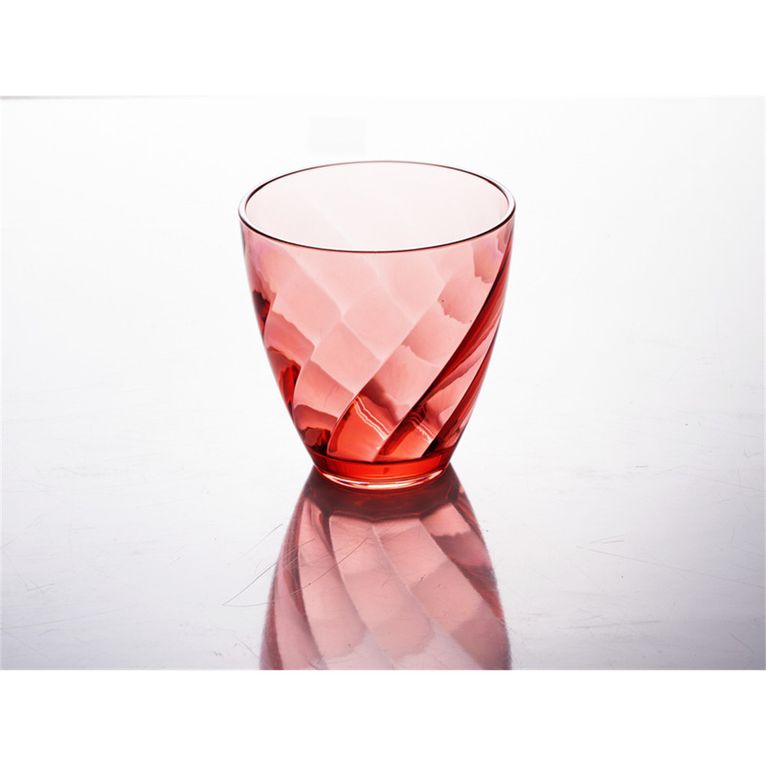 set 4 bicchieri burano 300 ml blu/lime/grigio/rosso