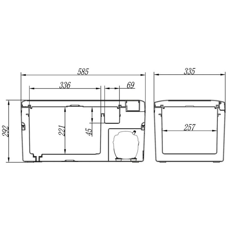 frigo a compressore style'n'cool 20, 12v/24v
