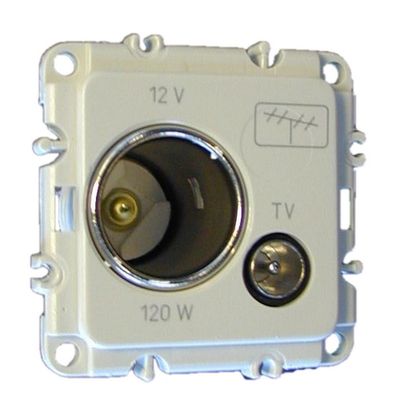 PRESA 12V AUTO DIA.22MM+TV GRIGIA
