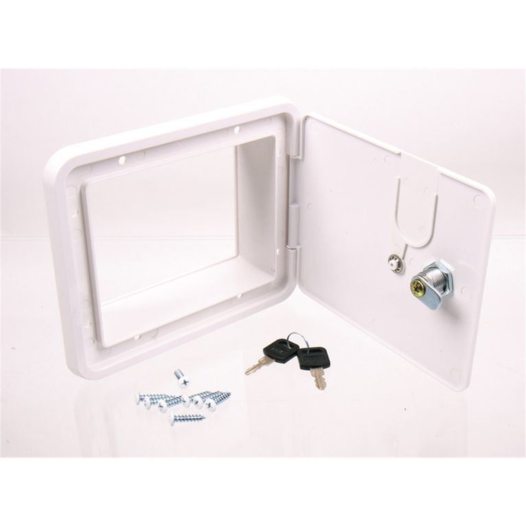 sportello di servizio con serratura 151x166 mm bianco