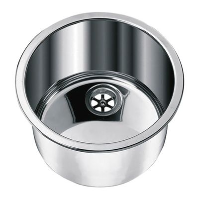 Lavello tondo in acciaio inox 330 mm profondità 180 mm