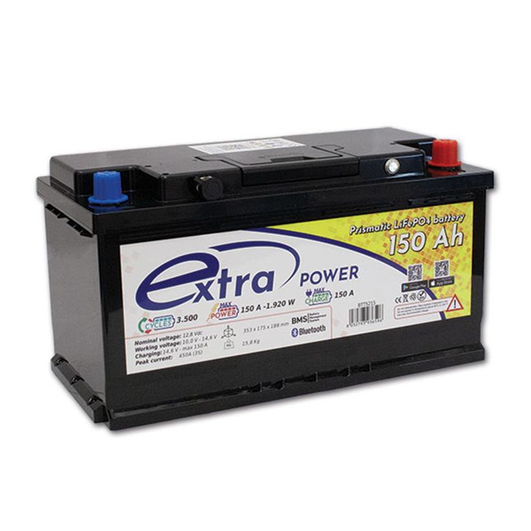 batteria lifepo4 extrapower • 150 ah