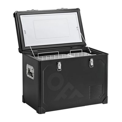 FRIGORIFERO 12-24V 46L BLACK STEEL