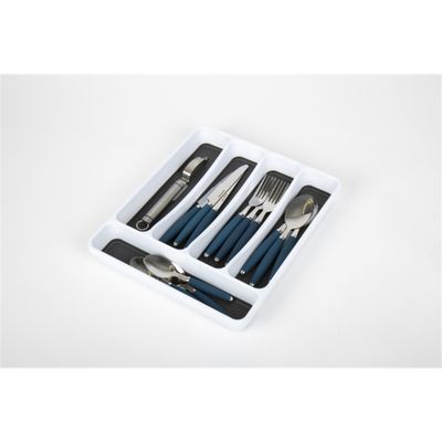 Portaposate M in plastica 33x29x4 cm bianco/antracite