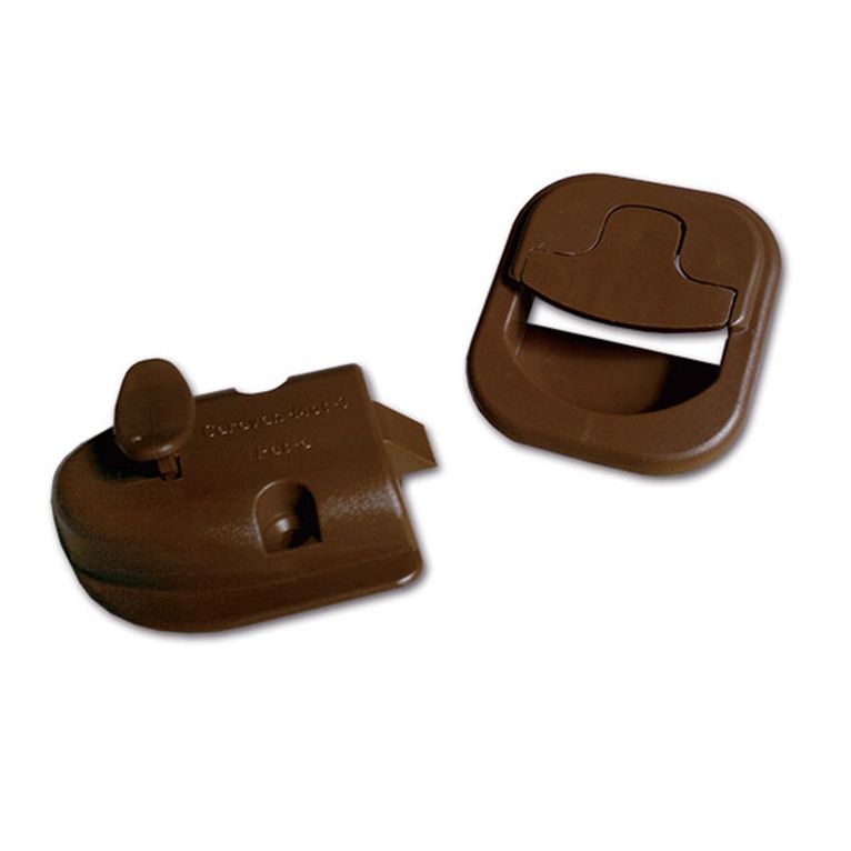 serratura per toilette • marrone • blister