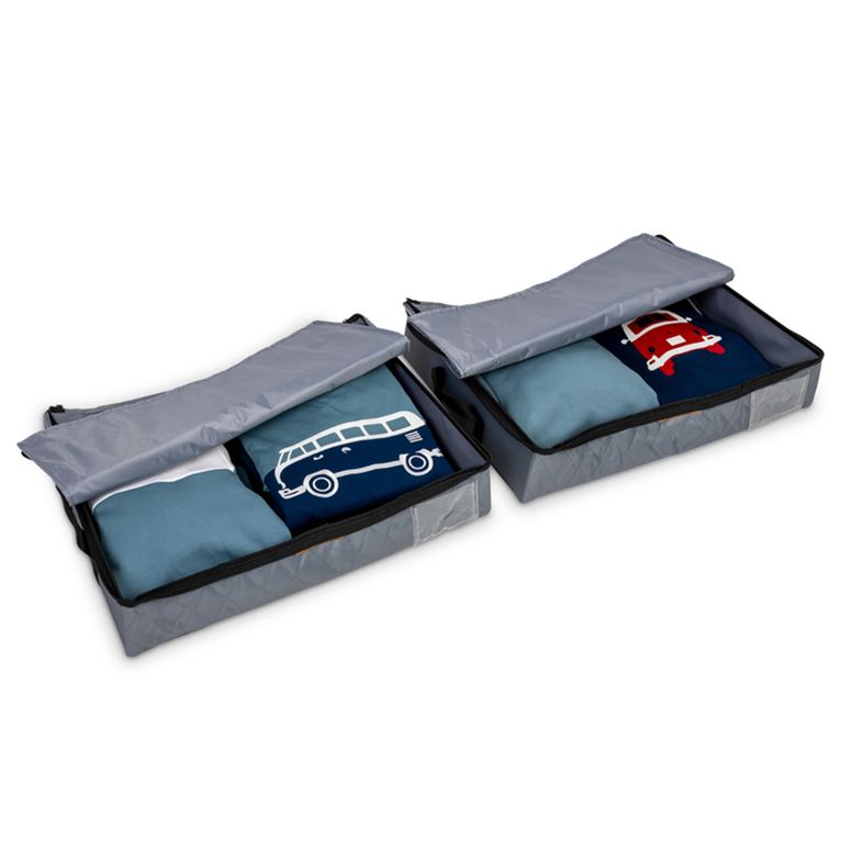 set 2 box pieghevoli holiday travel 60x45x13 cm