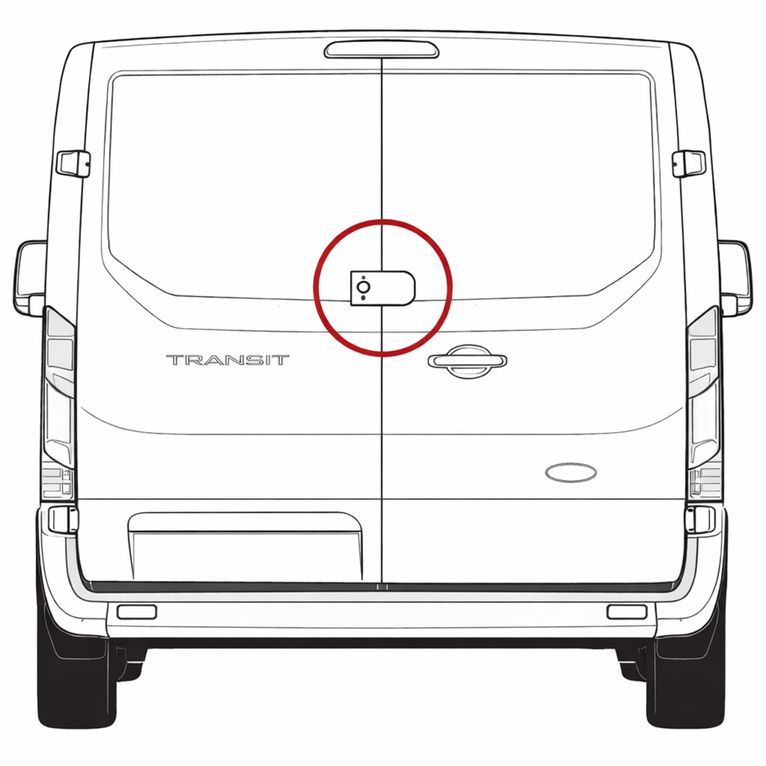 blocco di sicurezza portelloni transit dopo 2006 kit saf
