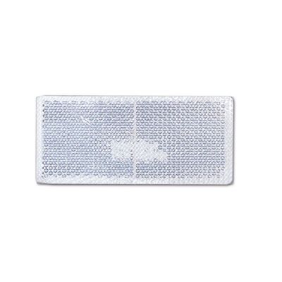 Catadiottro Adesivo - Bianco - 90 x 40 mm