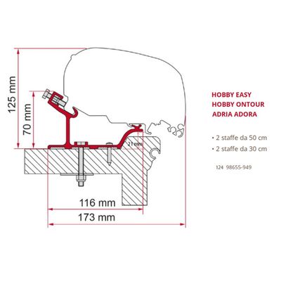 KIT HOBBY EASY- HOBBY ONTOUR STAFFE - Fiamma