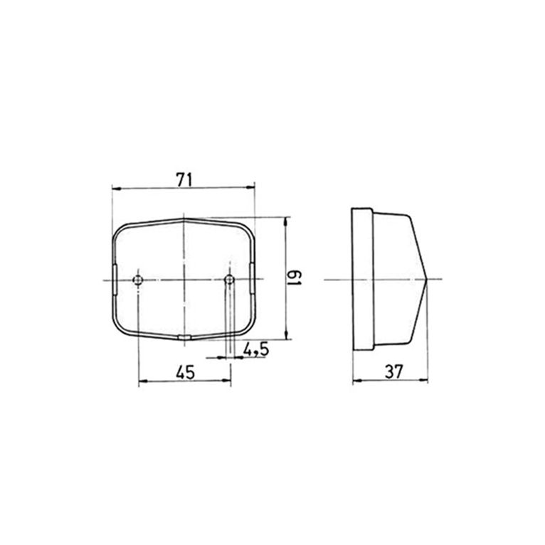 luce ingombro anteriore • pl115