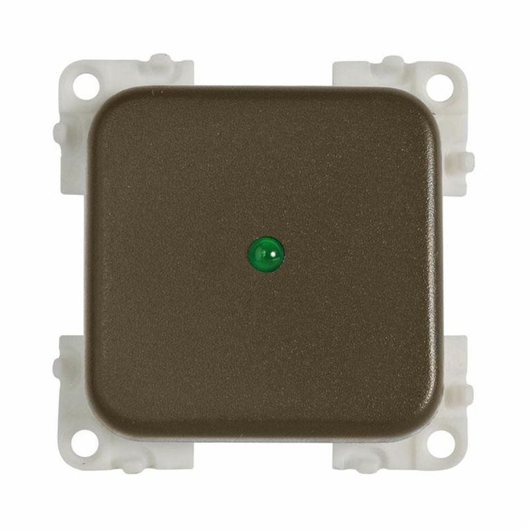 interruttore mc12p 12v+led marrone - cbe