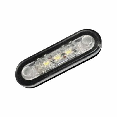 PLAF. MOD.30 3LEDS BIANCHI 12/24V TRASPARENTE - Ofolux
