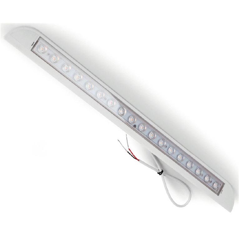 lampada veranda led bianca ip67 3000k 18 led 480 mm