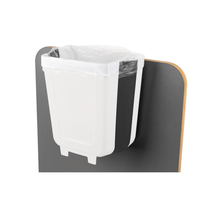 pattumiera pieghevole 5 l grigio/antracite - camp4