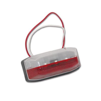 Segnale ingombro laterale bianco/rosso LED
