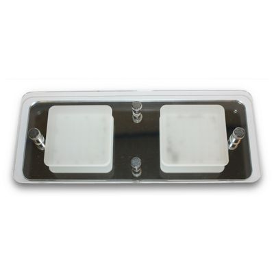 MINI PLAFONIERA DOPPIA LED 4000K NO