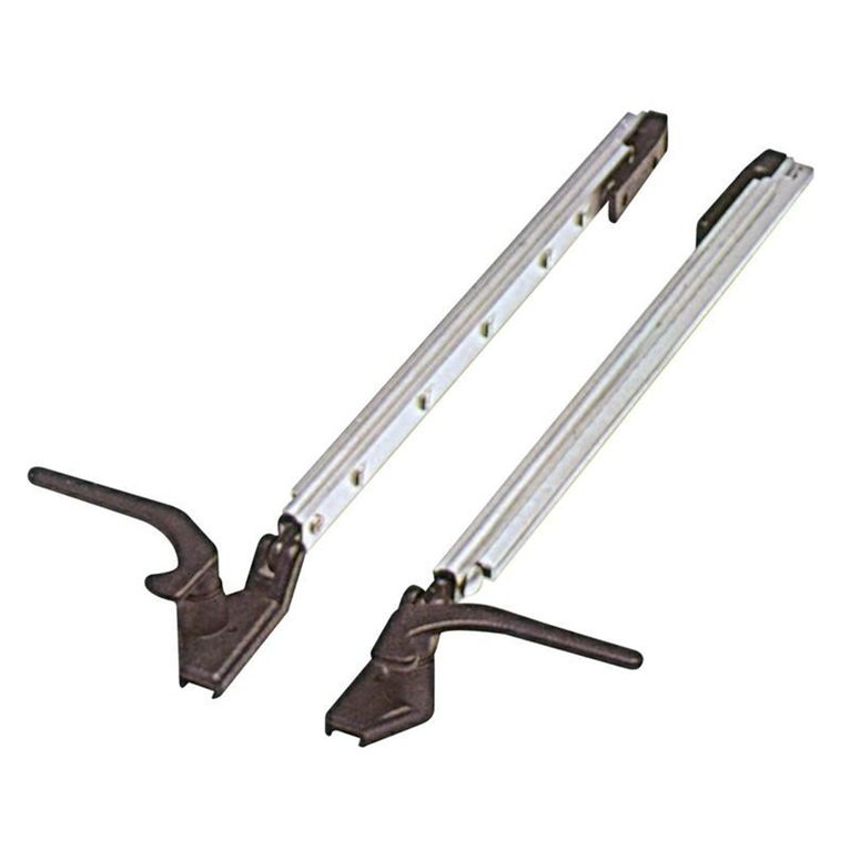 coppia braccetti a scatto dx/sx a slitta polyplas.400/45