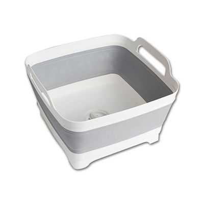 Secchio Portastoviglie Collassabile Con Tappo