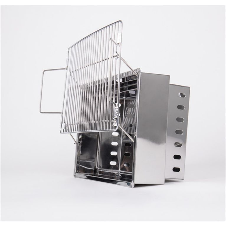 barbecue a carbone a valigetta holiday travel inox