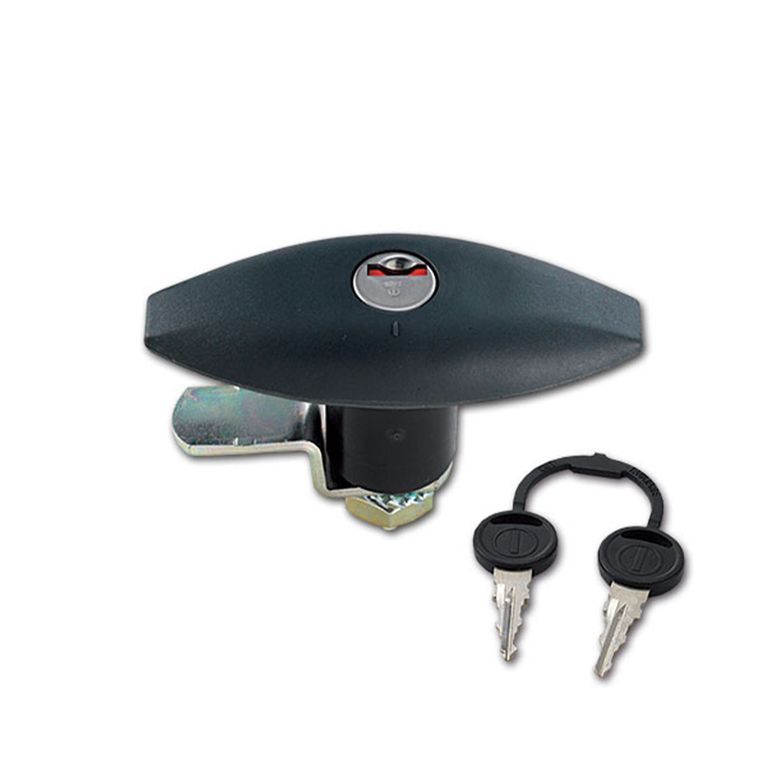 serratura 1052 - cilindretto e chiavi - nera