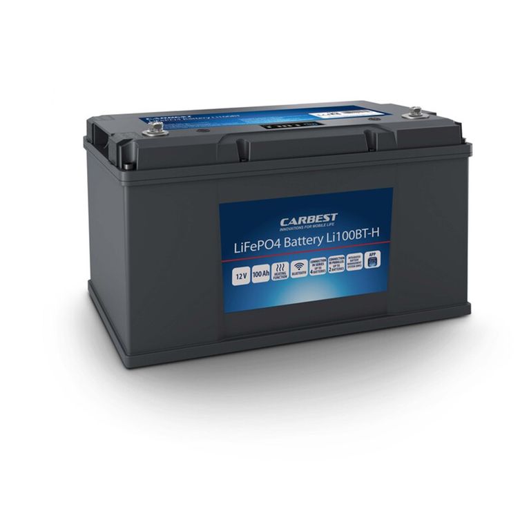 batteria lifepo4 100ah con riscaldamento e bluetooth
