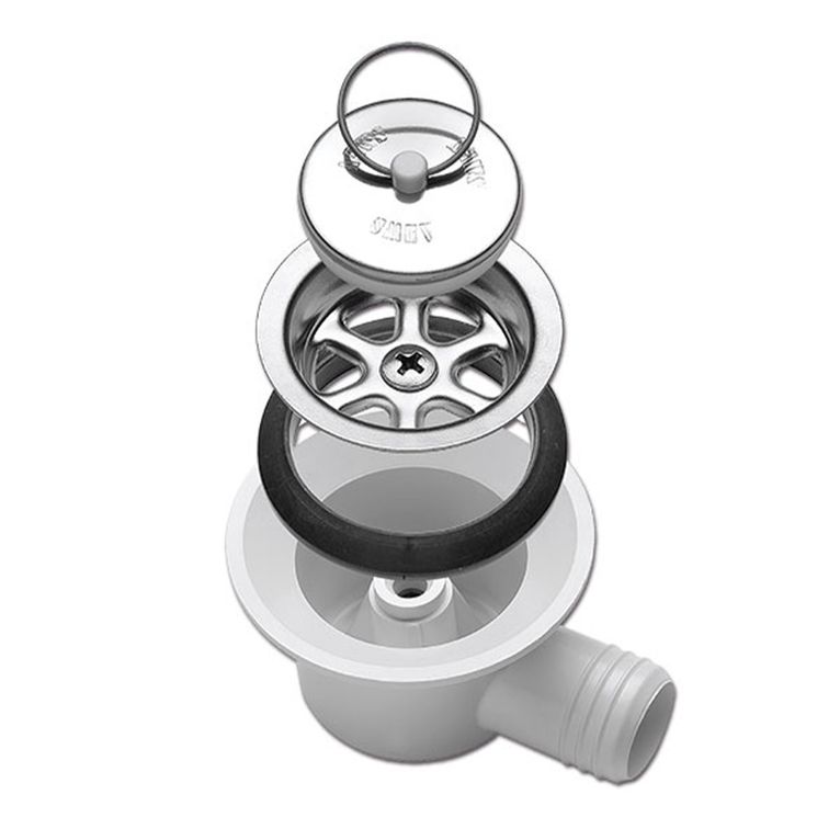 piletta angolata con tappo - ø 25 mm