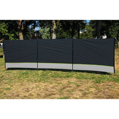 Frangivento Düne 5x1,4 m grigio/lime 3 elementi